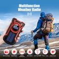 thumbnail image 6 of UMUTOO NOAA Emergency Radio Solar Hand Crank with Phone Charger & LED, Red, 6 of 11