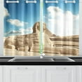thumbnail image 4 of CADecor Egyptian Sphinx and Pyramid Window Treatment Panel Curtains Window Curtain Kitchen Curtain,Two Piece 26x39 Inches, 4 of 4