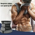 thumbnail image 3 of COMFREE Neoprene Sauna Waist Trainer Corset Sweat Belt for Men Weight Loss Body Shaper Compression Trimmer Workout Fitness Fat Burner Back Support, 3 of 7