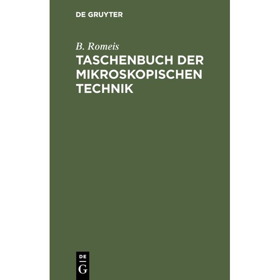 Taschenbuch Der Mikroskopischen Technik, (Hardcover)