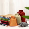 thumbnail image 6 of Drawstring burlap bags, drawstring gift bags, portable jewelry pouches, for wedding party treat and DIY craft, 6 of 10