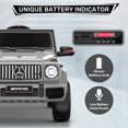 thumbnail image 4 of TOKTOO 12V Powered Ride on Toy Mercedes-Benz G63 Licensed for Kids, Electric Toddler Ride on Car w/Parent Remote Control, MP3, LED Headlight, Gift for Boys Girls Aged 2-4 Years, Gray, 4 of 10