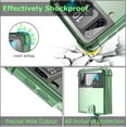 thumbnail image 3 of Designed for Samsung Galaxy Z Flip 4 Case Clear with Ring, Anti-Fall Shockproof Protective Phone Cover Case Compatible with Galaxy Z Flip 4 Case 5 G 2022 (Clear Green), 3 of 14
