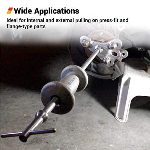 EWK 9-Way Axle Puller Slide Hammer Bearing Remover Set for Front Wheel Hub, Rear Axle Shaft, Bushing, Pulley & Bearing