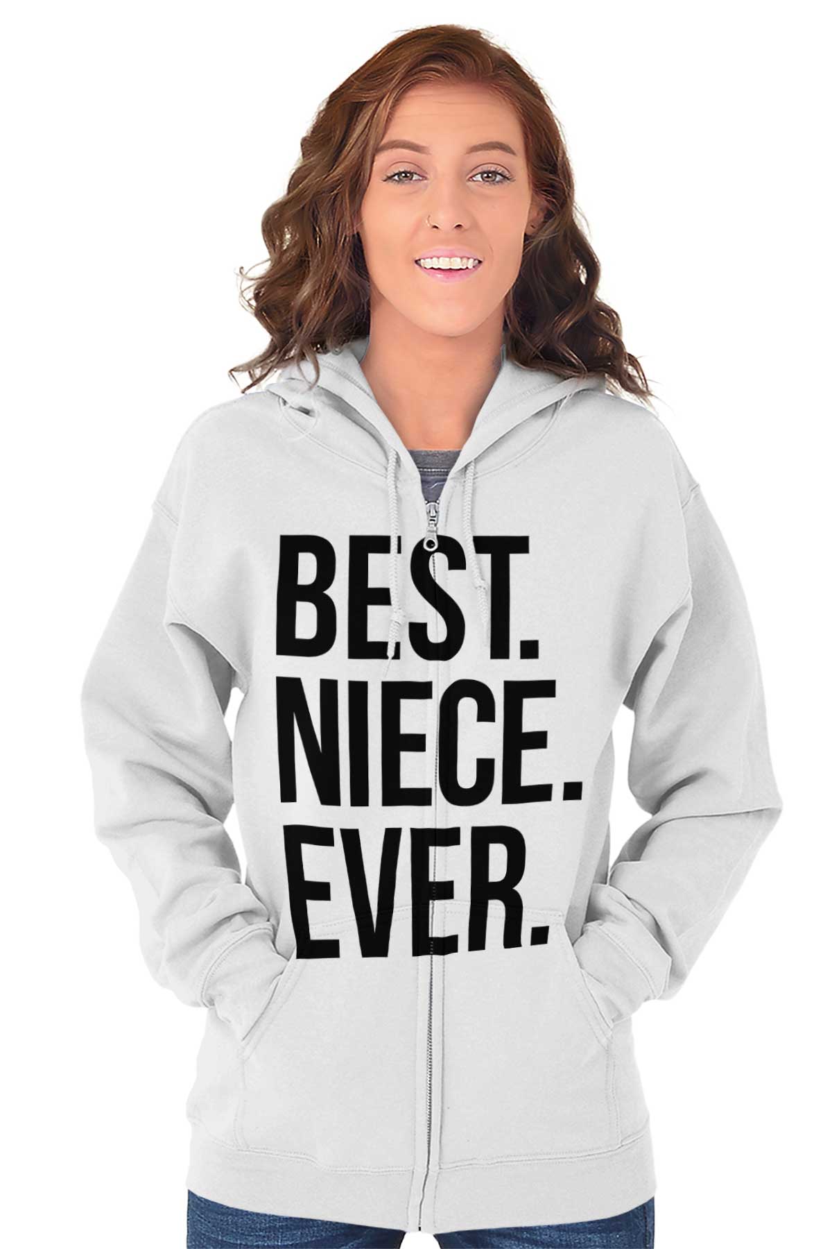 Best Relative Ever Womens Zipper Hoodies Sweat Shirts Best Niece Ever Family Relative Aunt Uncle - image 2 of 2