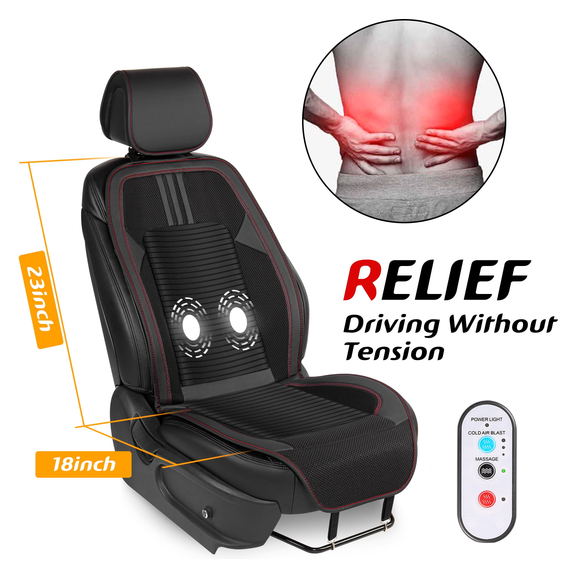 Kaufe Summer Cool Massage Cushion With The Fan Blowing Cool Ventilation  Cushion Seat Car Seat With USB Cooling Pat Auto Accessories