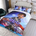 thumbnail image 3 of Elio Conjunto de sábanas temático, trío de piezas, cómodo y amigable con la piel, diseño único, regalo de decoración para el hogar para familiares, amigos y fans, 90 cm * 190 cm, 3 of 6