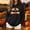 Black, variant on Women's Halloween Sweatshirt Trendy Funny Spooky Evil Pumpkin Face Loose Comfort Hooded Sweatshirts Drawstring Pullover Casual Sweater Tops with Pockets Gray M