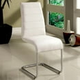 thumbnail image 2 of Furniture of America Dorazio Faux Leather Dining Chairs in White (Set of 2), 2 of 6