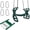 Green, variant on Swing Set Stuff Inc. Glider with Coated Chain Kit Green