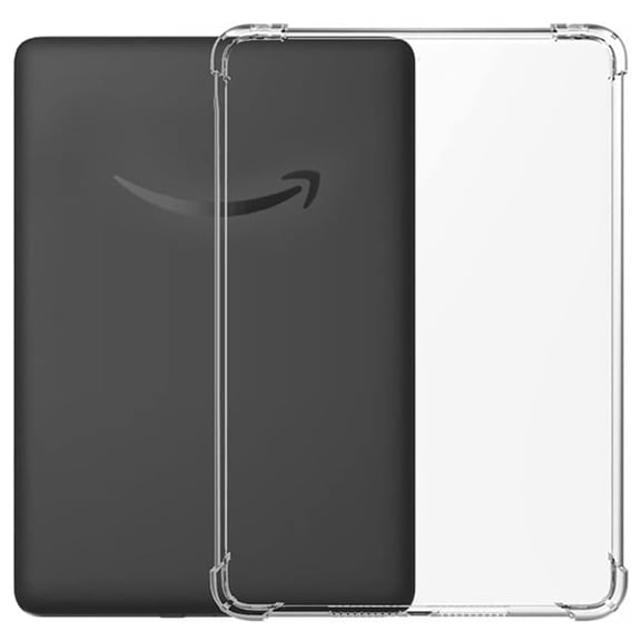 Transparent Case Cover for 7" Kindle Paperwhite 12th Generation 2024, Luxury Ultra Slim Anti-fingerprint Shock-resistance Drop Protection Clear Soft TPU Case for Paperwhite 2024, Clear