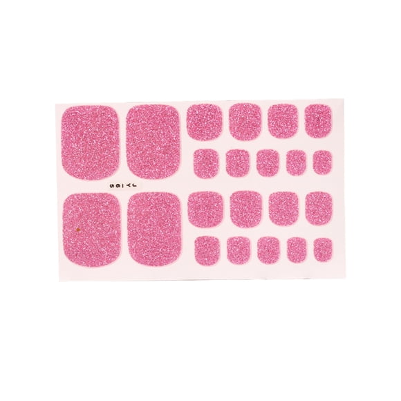Qarigey 1 Juego de tiras de uñas de calle de colores pegatinas de uñas calcomanías de arte de Color sólido herramienta de belleza suministros de Type3 NO3 Qarigey CE011427-01