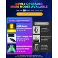 thumbnail image 3 of Luces estroboscópicas LED inalámbricas GSOWO, 4 piezas, 8 colores, USB-C, 3 of 9