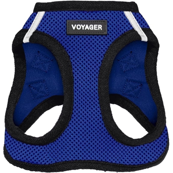 Best Pet Supplies Dog Vest Harness All-Weather Mesh Reflective Vest, Royal Blue/Black, XXXS