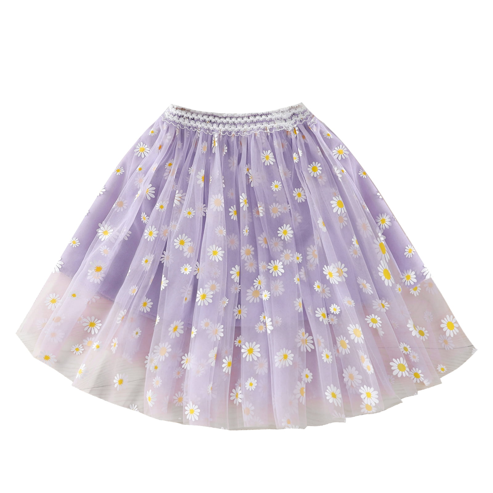 MaeLi Rose Ruffle Demin Skirt and Overlay Bubble Top 6/6X 