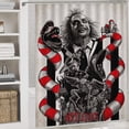thumbnail image 5 of Beetlejuice Beetlejuice 4 Pcs Shower Curtain Set Bathroom Sets Shower Curtain with 12 Hooks Bathroom Decor with Rugs Bath Accessories with Mats Toilet Lid Cover, 5 of 8
