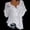 White, variant on QHWAUAKFBN T Shirts For Women Loose Fit Lace Hollow Lace V-Neck Embroidered Short-Sleeved Ba Tshirts Top