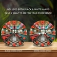 thumbnail image 2 of Retro Diner Clock Neon Sign Wall Decor 10-Inch Silent Wooden Wall Clock, Battery Operated (AA Batteries Not Included), Artistic Home Decor, 2 of 8