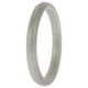 thumbnail image 2 of Anillo único de punta apilable para boda de silicona - Plata de ROQ para mujer - Anillo de 10 mm, 2 of 2