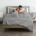 thumbnail image 6 of Bare Home Premium 1800 Ultra-Soft Microfiber Collection Sheet Set - Double Brushed Light Gray, 6 of 7