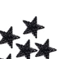 thumbnail image 2 of 6 parches de diamantes de imitación con forma de estrella 3D para planchar y coser, apliques hechos a mano para prendas de vestir Negro, 2 of 8