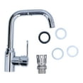 thumbnail image 2 of Water Tap, Hot and Cold Basin Faucet Electroplate Durable Universal  for Bathroom for Kitchen, 2 of 8