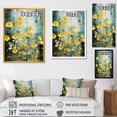 thumbnail image 4 of Designart "Yellow Buttercup Flower Beauty I" Floral Framed Wall Art - Traditional Yellow Buttercups Bedroom Framed Canvas Wall Art, 4 of 6