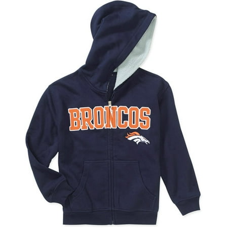 NFL - Boys' Denver Broncos Sherpa Lined Hoodie