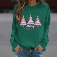 thumbnail image 2 of Christmas Shirts for Women Christmas Tree Tops Crewneck Graphic Sweatshirts Long Sleeve Loose Pullover Dressy Holiday Tops for Women 2025, 2 of 6