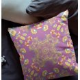 thumbnail image 4 of 26â€ Purple Yellow Wreath Indoor Outdoor Zippered Throw Pillow, 4 of 4