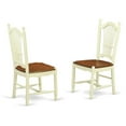 thumbnail image 2 of East West Furniture Nicoli 5-piece Wood Dining Table and Chairs in Cherry, 2 of 3
