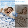 thumbnail image 2 of Blue Floral Spring Cooling Blanket, Lightweight Breathable Summer Throw Blanket with Double Sided Cold Effect, Summer Botanical Pastoral Picnic Beach Blankets Bed Sheet for Hot Sleepers 40"x60", 2 of 8