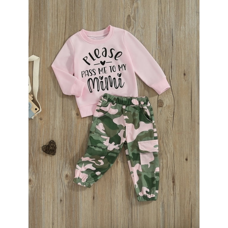 Newborn baby girl pink camo clothes sales