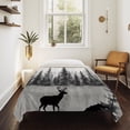 thumbnail image 4 of Deer Forest Large Tapestry for Bedroom Wall Hanging Tapestry, Farmhouse Vintage Nature Trees Mountain Ceiling Backdrop Tapestries Poster Blanket Wall Decor for Teens Room Living Room Dorm 100" x 59", 4 of 8