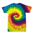 thumbnail image 2 of Colortone Womens Rainbow Tie-Dye Short Sleeve Heavyweight T-Shirt, 2 of 5