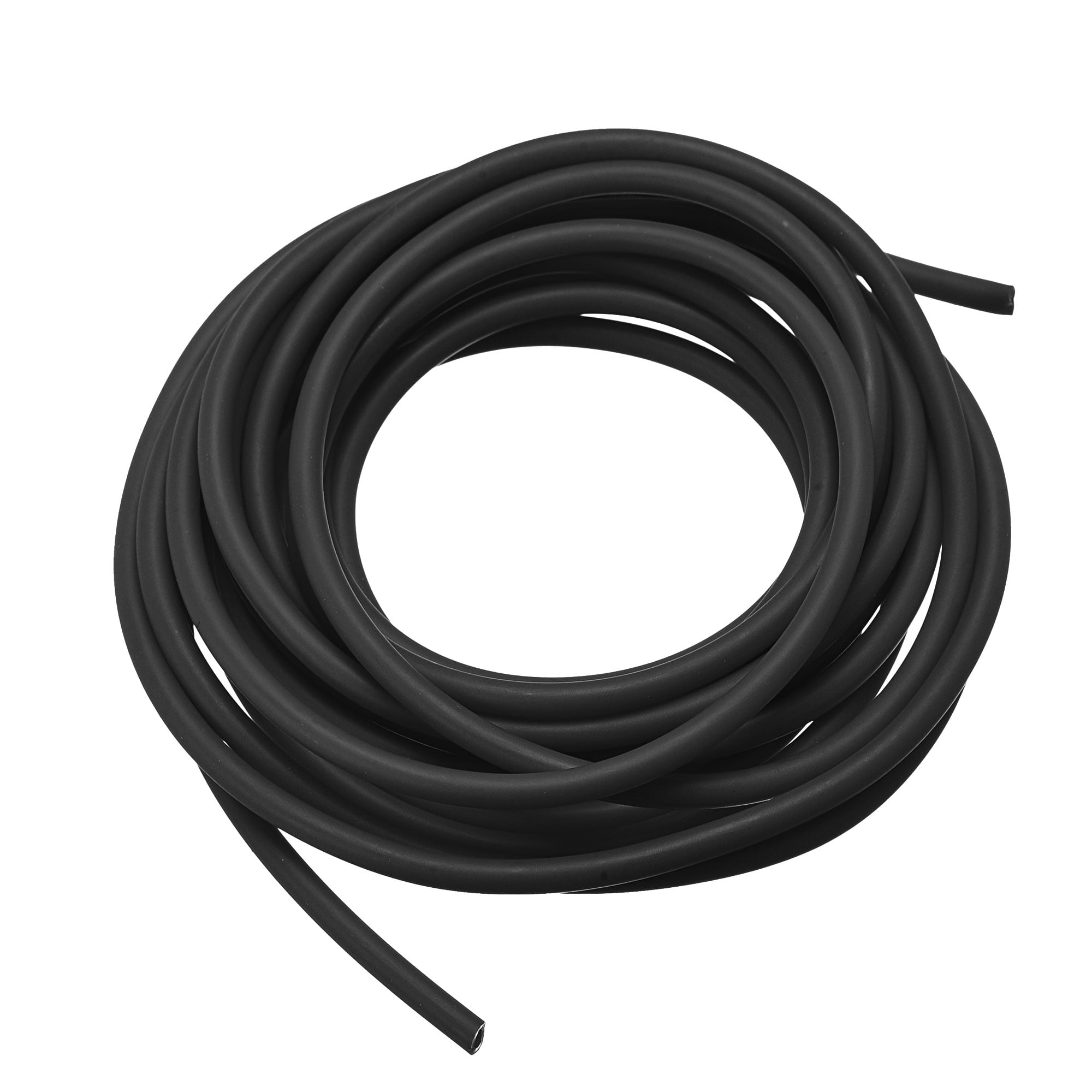 Uxcell Natural Latex Rubber Tubing 1.6mm ID 3.2mm OD 10ft Black Highly Elastic for Sports Exercise Fitness