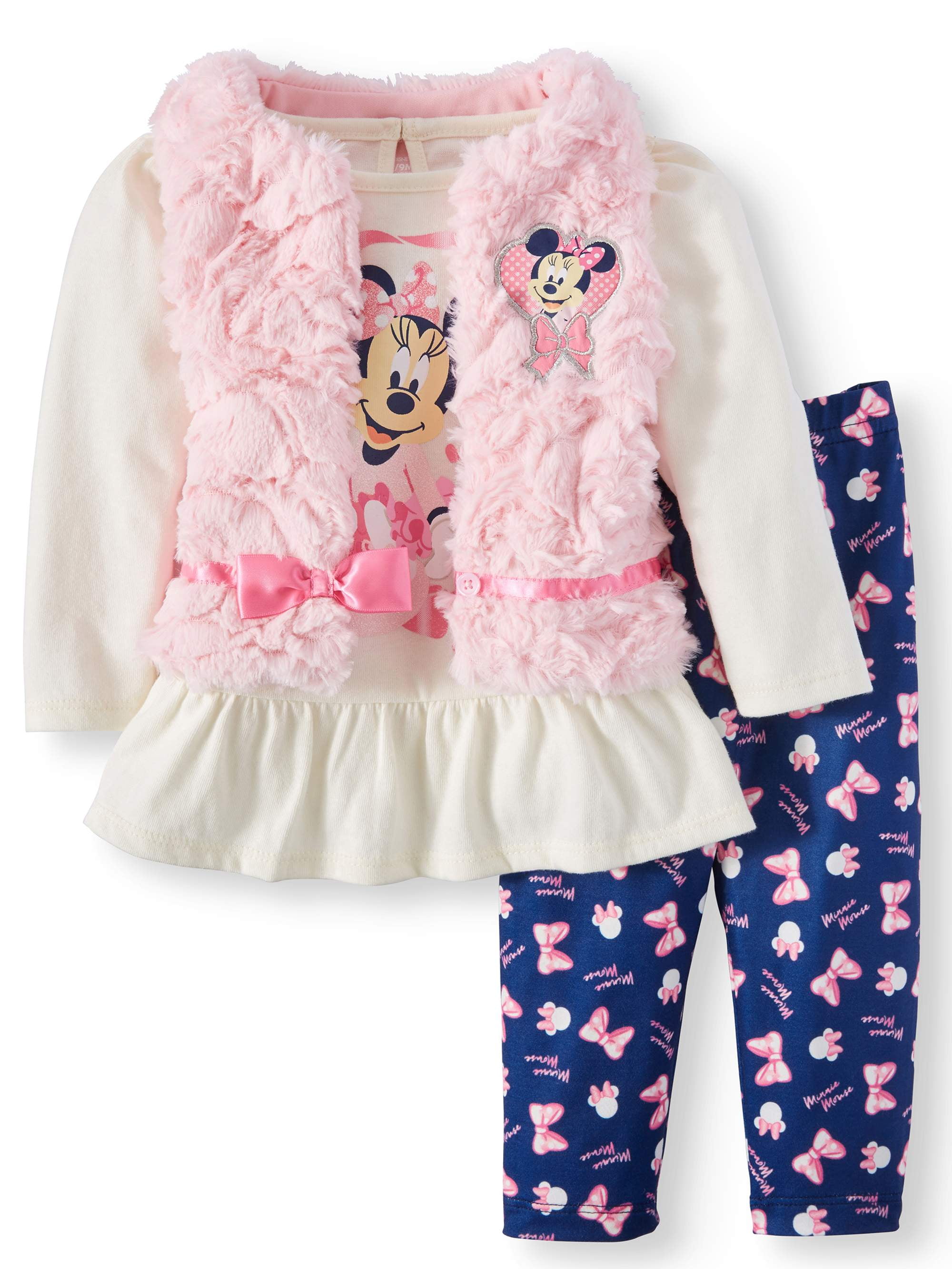 Girls Mickey /& Minnie Mouse All You Need is Love Tunic /& Leggings Set Size 6X