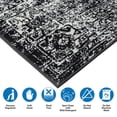 thumbnail image 2 of Runner Rugs, Distressed Vintage Persian Woven Area Rug, Black+Cream Area Rugs,Polyester Kitchen Rugs, Household Supplies & Décor Rugs, 2 of 13