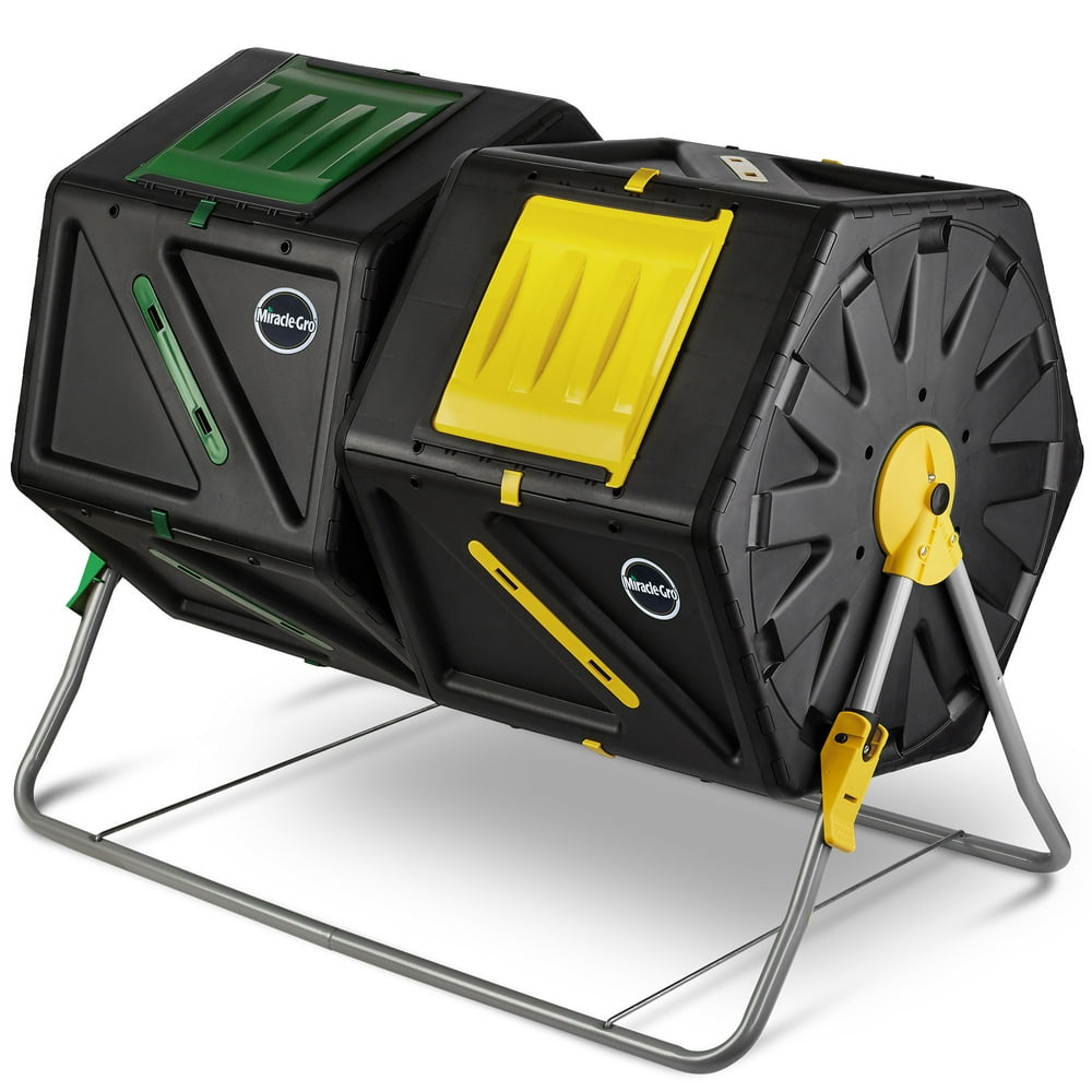 MiracleGro 55 Gal. Dual Chamber Tumbling Composter