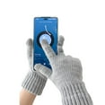 thumbnail image 4 of Women Winter Knit Warm Hat Scarf Beanie Gloves Set Pom Fleece Lined Hat with Touchscreen Gloves, 4 of 6