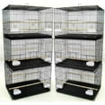 thumbnail image 1 of Lot de Six Petites Cages d'Élevage d'Oiseaux en Noir, 1 of 1