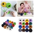 thumbnail image 2 of Dsscvnef Monochrome Embroidery Thread Thread DIY Handmade F Sewing Thread 16pc Diy Knitting compatible with Machine 22 Knitting Books for Beginners Adults, 2 of 9