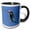 Black/White, variant on 3drose, a Beautiful Diving Water Bird Vector, 11oz Two-tone Yellow Mug