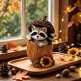 thumbnail image 4 of Resin Animal Figurines In Acorn Shells Autumn Harvest Tabletop Decor For Home Shelf And Mantel DisplayA-16, 4 of 5