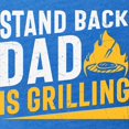thumbnail image 3 of CafePress - Stand Back Dad Is Grilling Men's Football T Shirt - Mens Football Shirt, 3 of 4