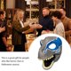 thumbnail image 4 of Muyoka M谩scara de dinosaurio Cabeza de dinosaurio con mand铆bula abierta Textura realista y color Correa segura M谩scara de disfraces Disfraces de dinosaurio de Halloween Carnaval Regalos de Navidad pa, 4 of 7