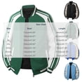 thumbnail image 2 of Guluxicc Men's Letterman Jackets with Pockets Full Zipper Color Block Long Sleeve Athletic Jackets for Everyday Outdoor Workout Wear Fall Winter Casual Jackets, 2 of 7
