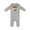 AC-Heather Grey, variant on Just Skip to the Part Where There's Donuts Baby Romper Coveralls
