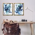 thumbnail image 3 of Stupell Industries Abstract Blue Splash Abstract Painting Gold Floater Framed Canvas Art Print Wall Art, 31 x 25, Set of 2, 3 of 10