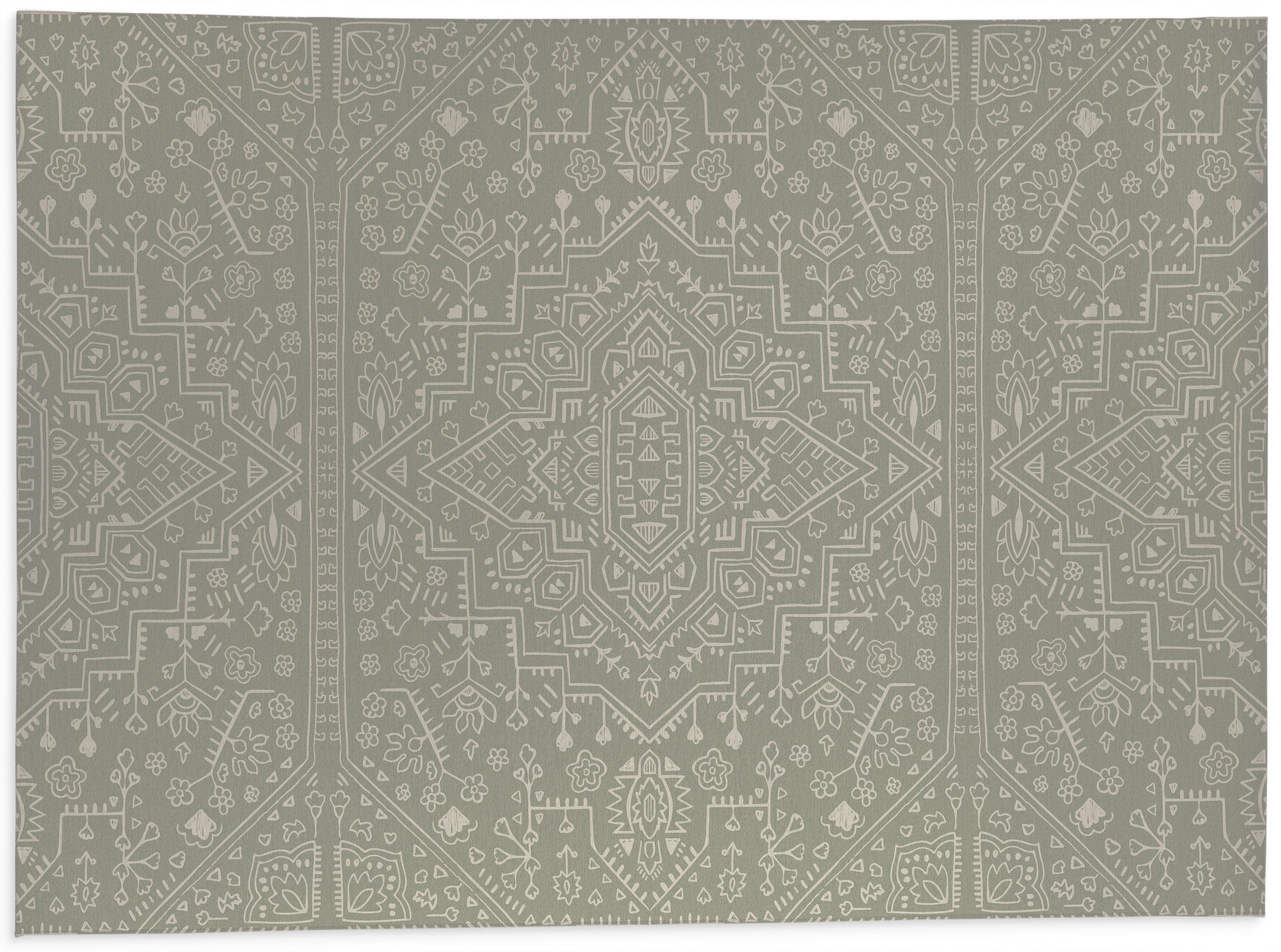 Temblant Sage Kitchen Mat by Kavka Designs